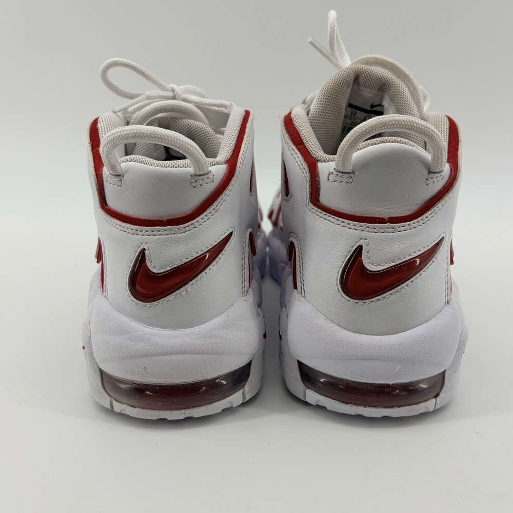 Nike Air More Uptempo Mid White Varsity Red (GS) Size 5Y/6.5W - Picture 4 of 7